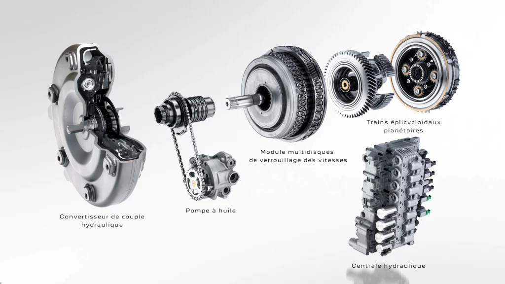 Système de boite automatique EAT8 de la Peugeot 308