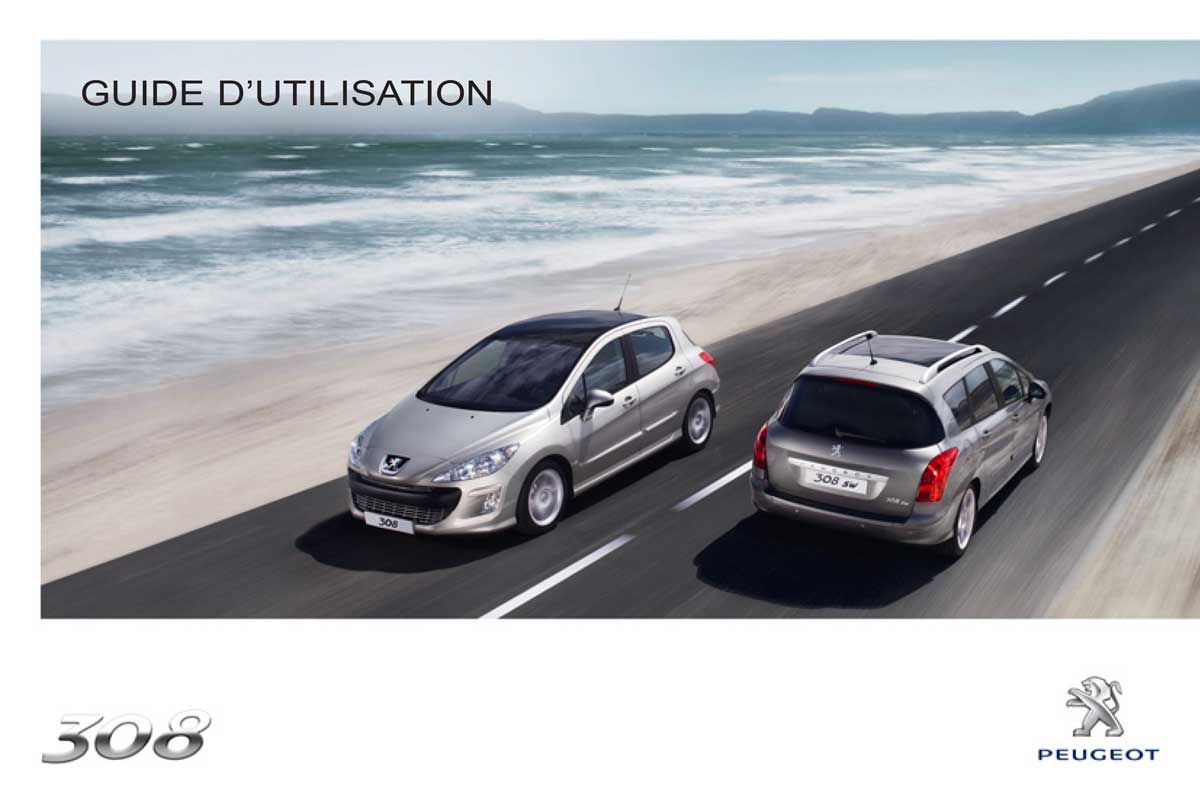 Notice d'utilisation de la Peugeot 308 I, phase 1