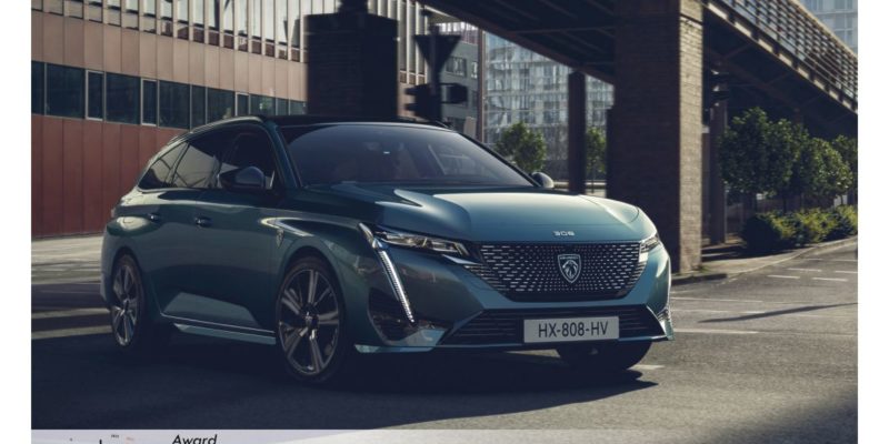 La nouvelle PEUGEOT 308 SW élue « Véhicule d’entreprise de l’année » aux Automobile Awards 2022