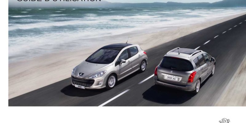 Guide d’utilisation de la Peugeot 308 I, phase 1 (Notice)
